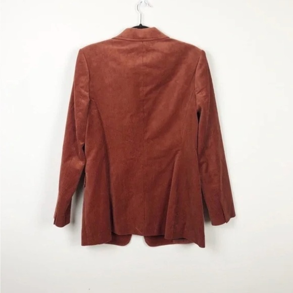 A. L. C. Vernay Corduroy Blazer In Deep Rust Size US 10 Rare Find - Picture 7 of 13